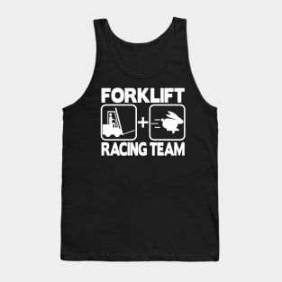 Forklift Racing Team Logistic Forklifts Fork Warehouse Tank Top